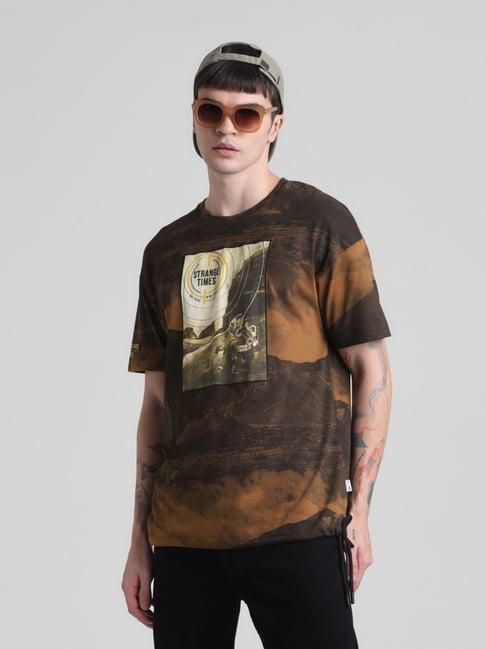 jack & jones dachshund cotton boxy fit printed t-shirt