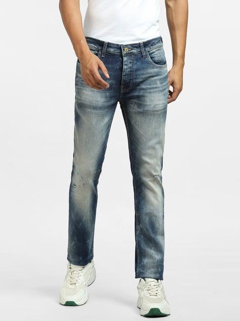 jack & jones dark blue denim skinny fit jeans