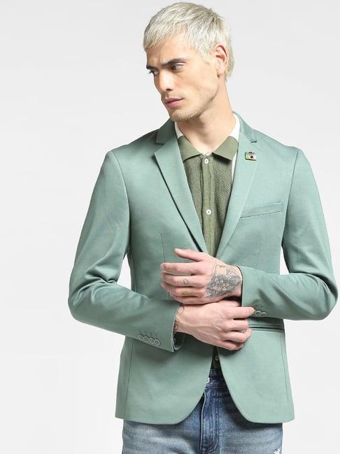 jack & jones elm green regular fit blazers