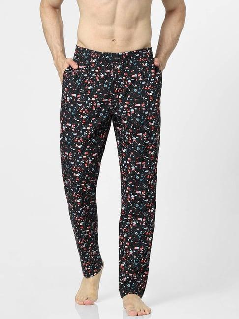 jack & jones jet black printed pyjamas