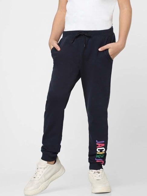 jack & jones junior blazer navy cotton printed joggers