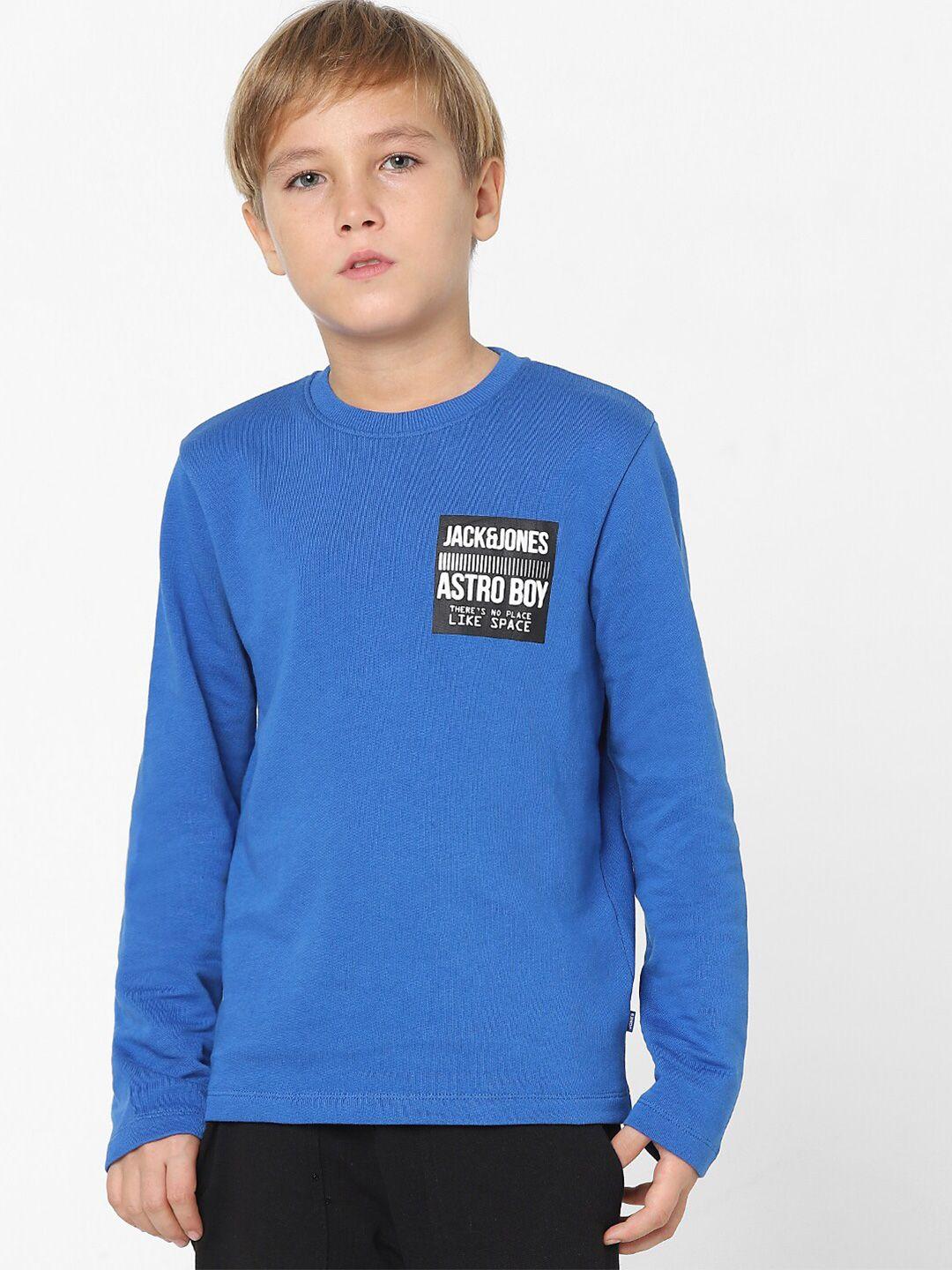 jack & jones junior boys blue sweatshirt