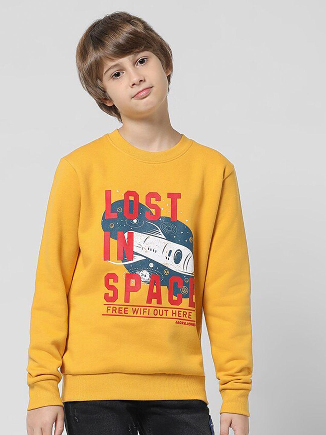 jack & jones junior boys graphic printed pullover