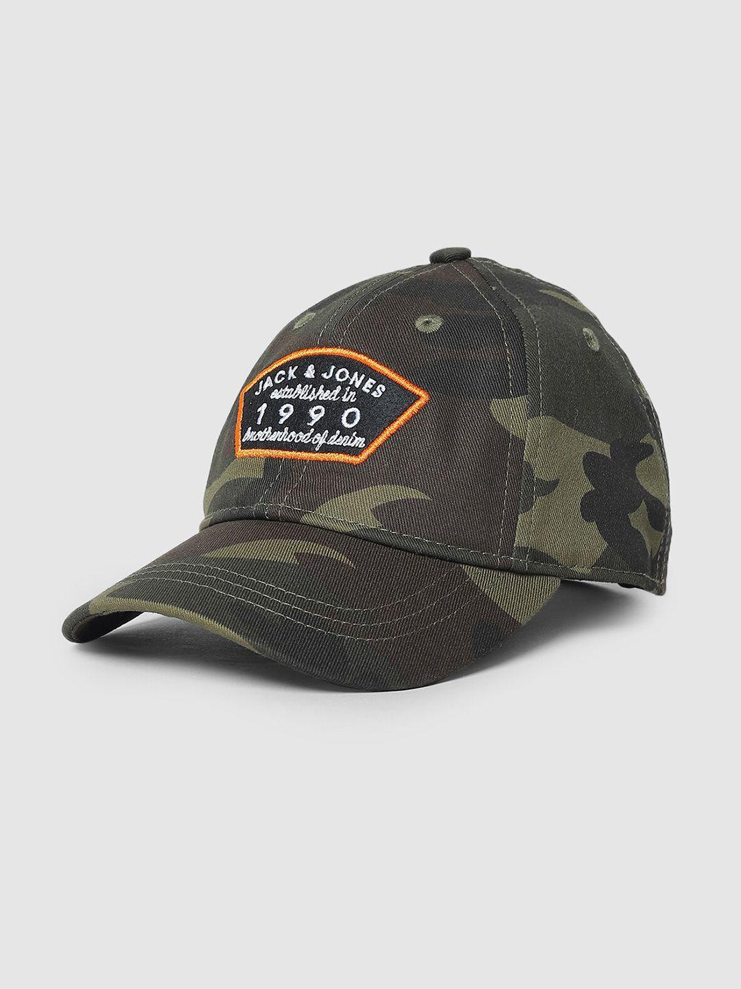 jack & jones junior boys printed cotton baseball cap