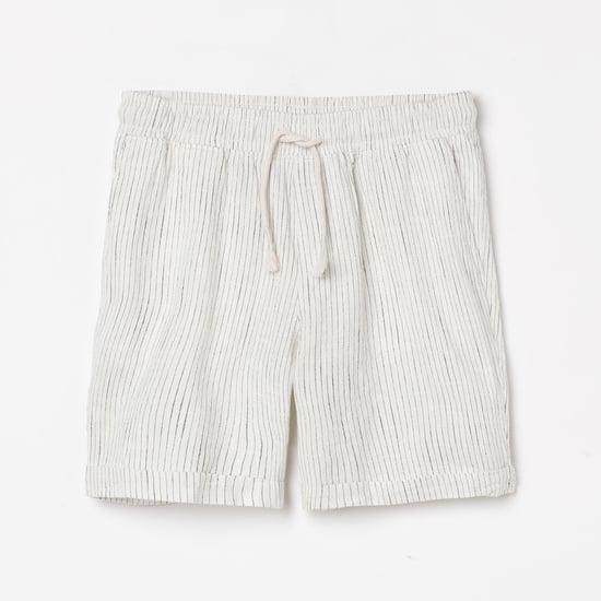 jack & jones junior boys striped elasticated shorts