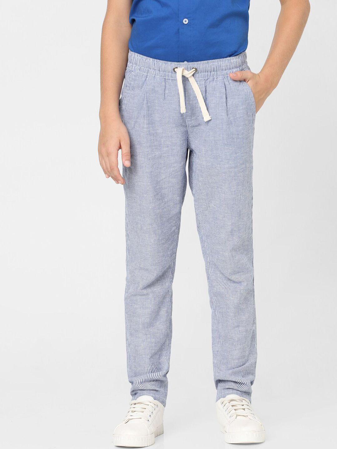 jack & jones junior manny boys striped cotton track pants