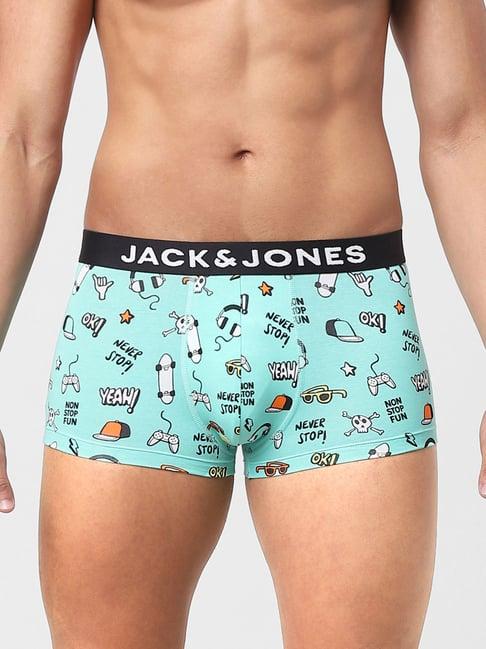 jack & jones light blue printed trunks
