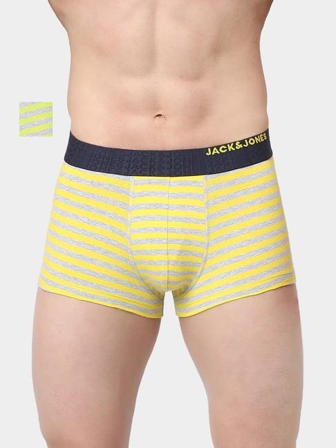 jack & jones lime punch striped trunks - (pack of 2)