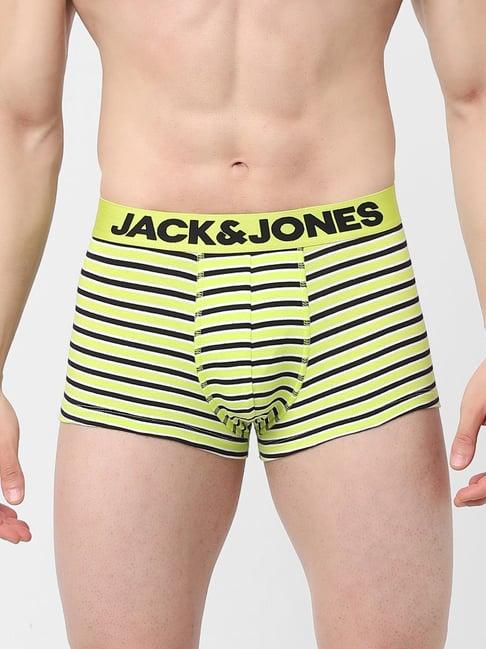 jack & jones lime punch striped trunks