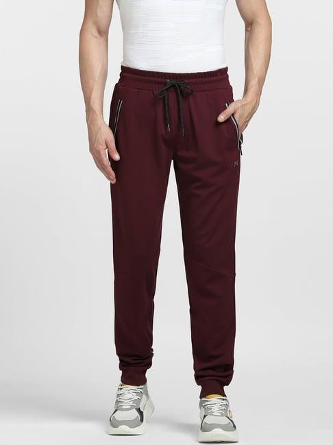 jack & jones maroon regular fit joggers