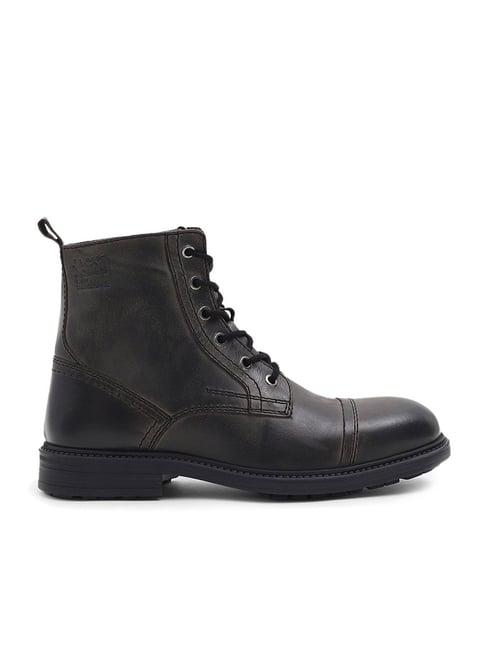 jack & jones men's grey derby boots