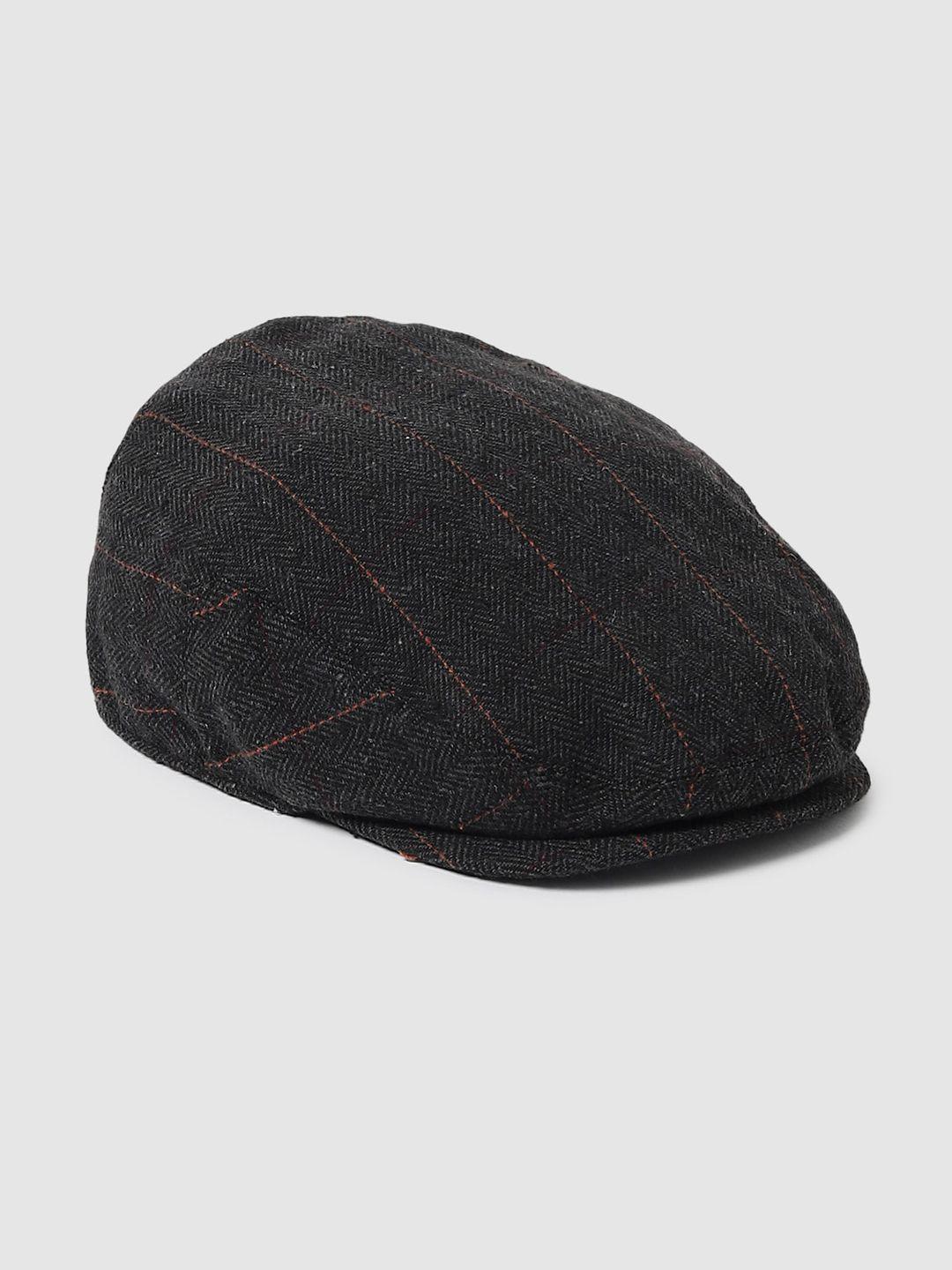 jack & jones men black ascot cap