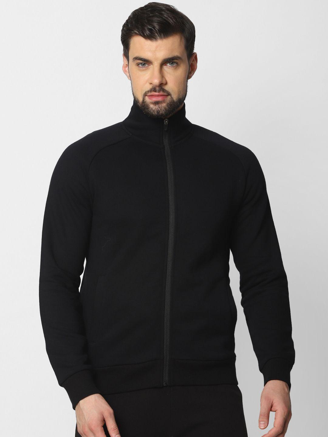 jack & jones men black solid sweatshirt