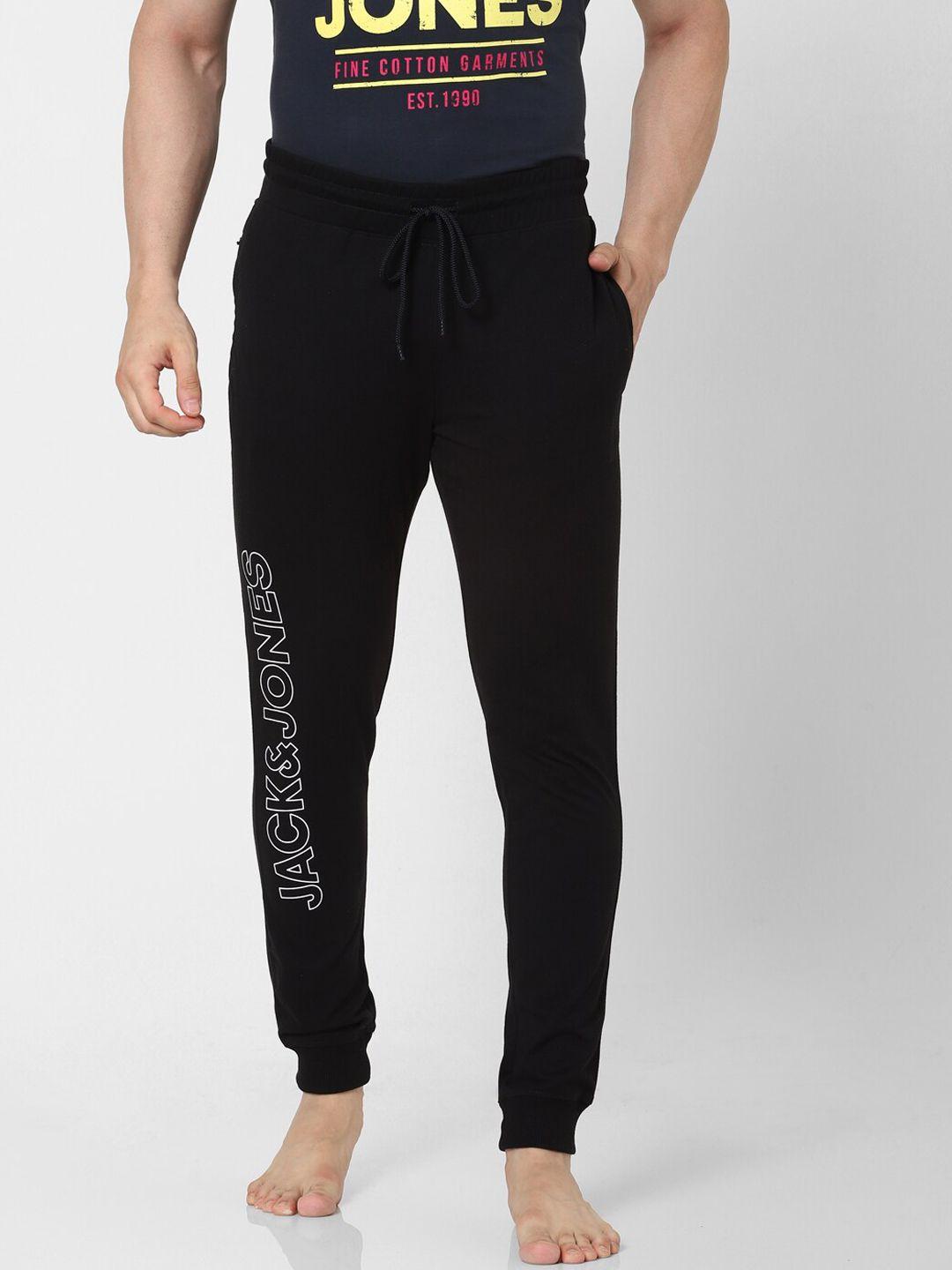 jack & jones men blue solid joggers