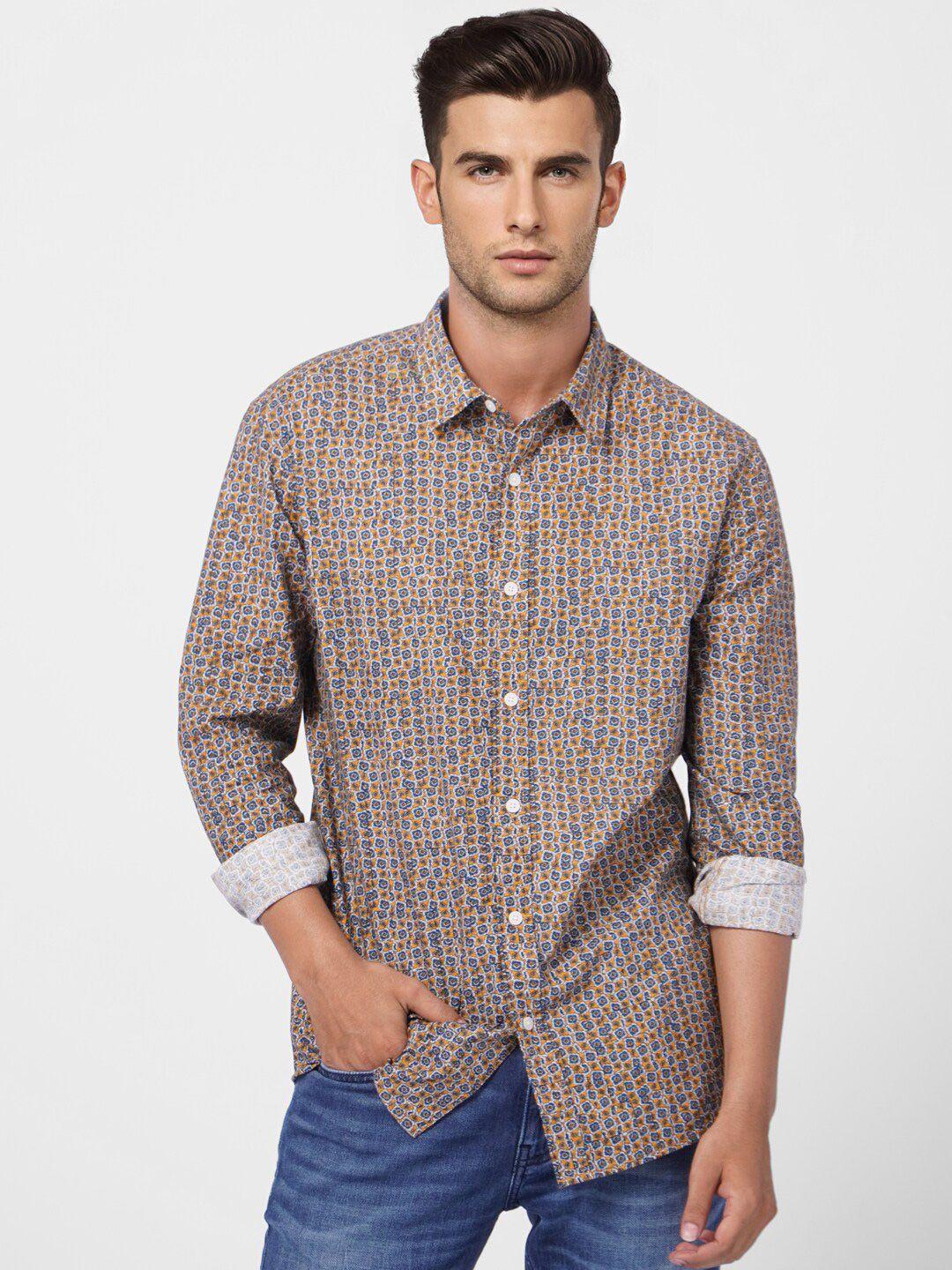 jack & jones men checked casual cotton shirt