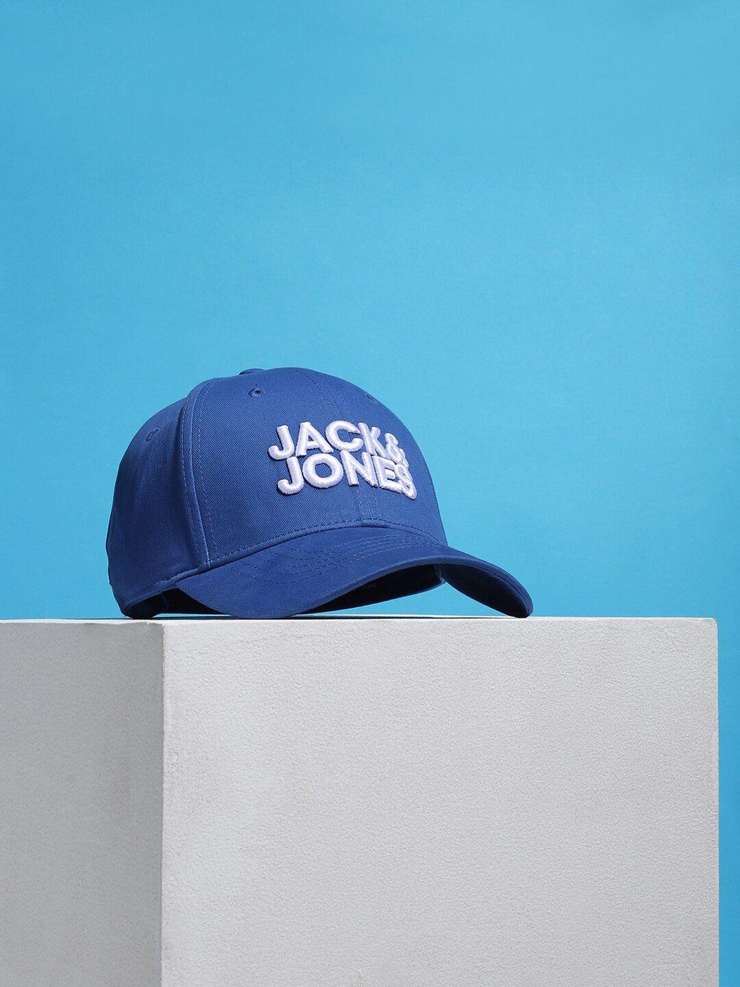 jack & jones men embroidered cotton baseball cap