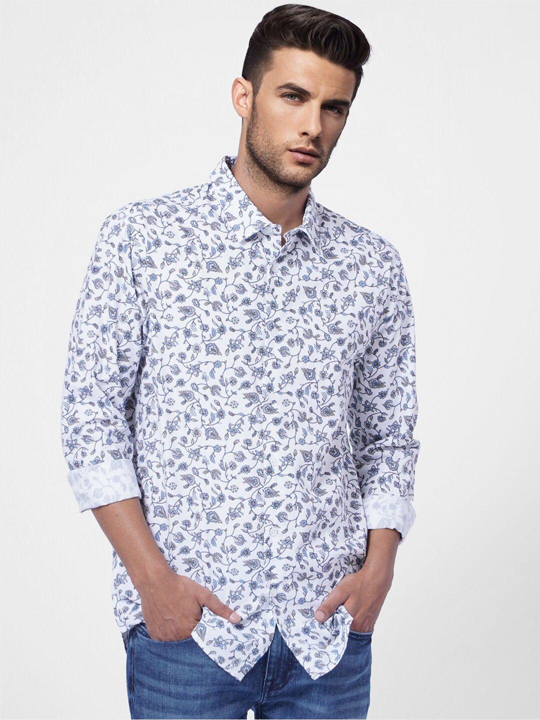 jack & jones men floral printed casual shirt