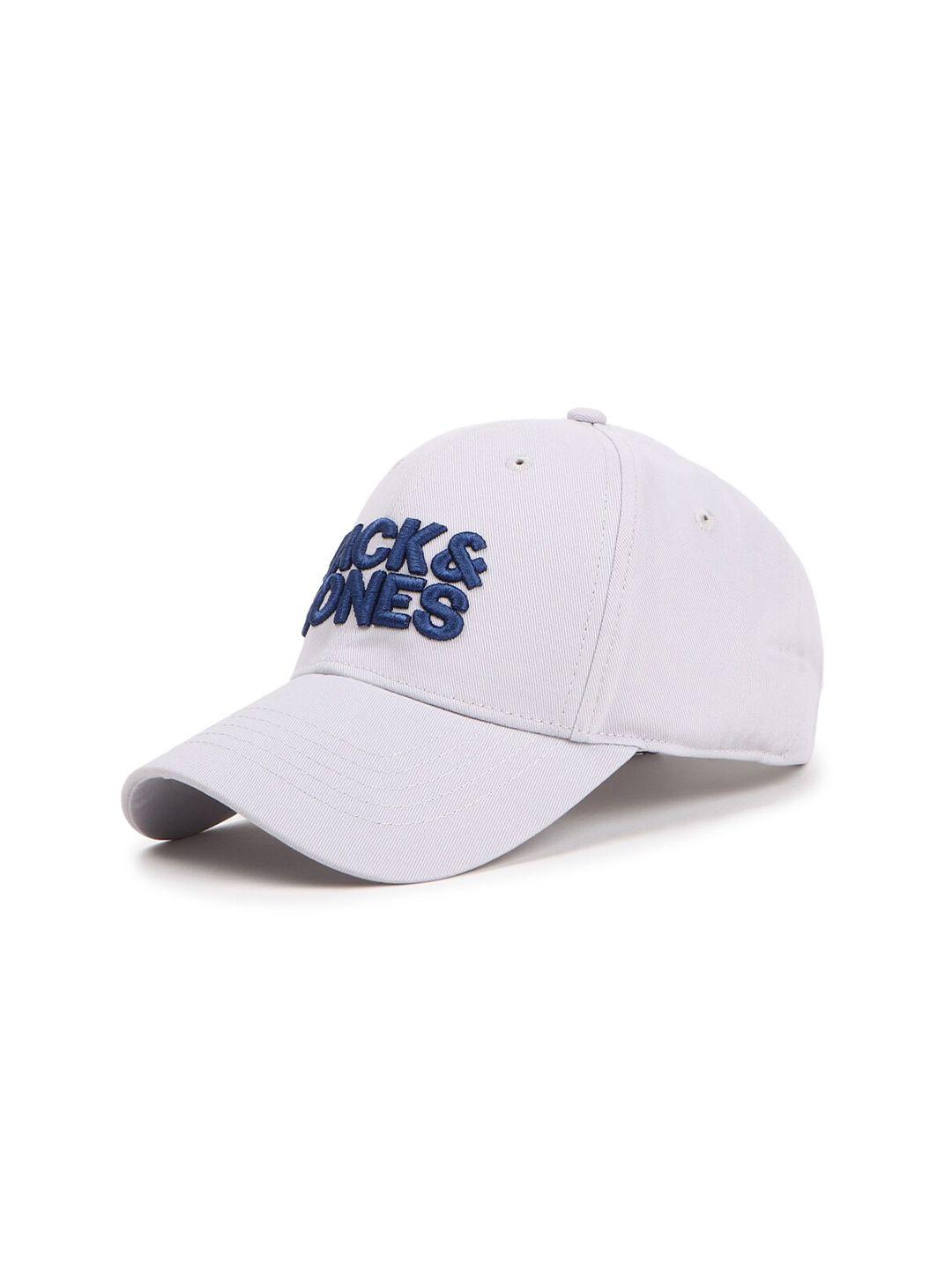 jack & jones men grey & blue baseball cap