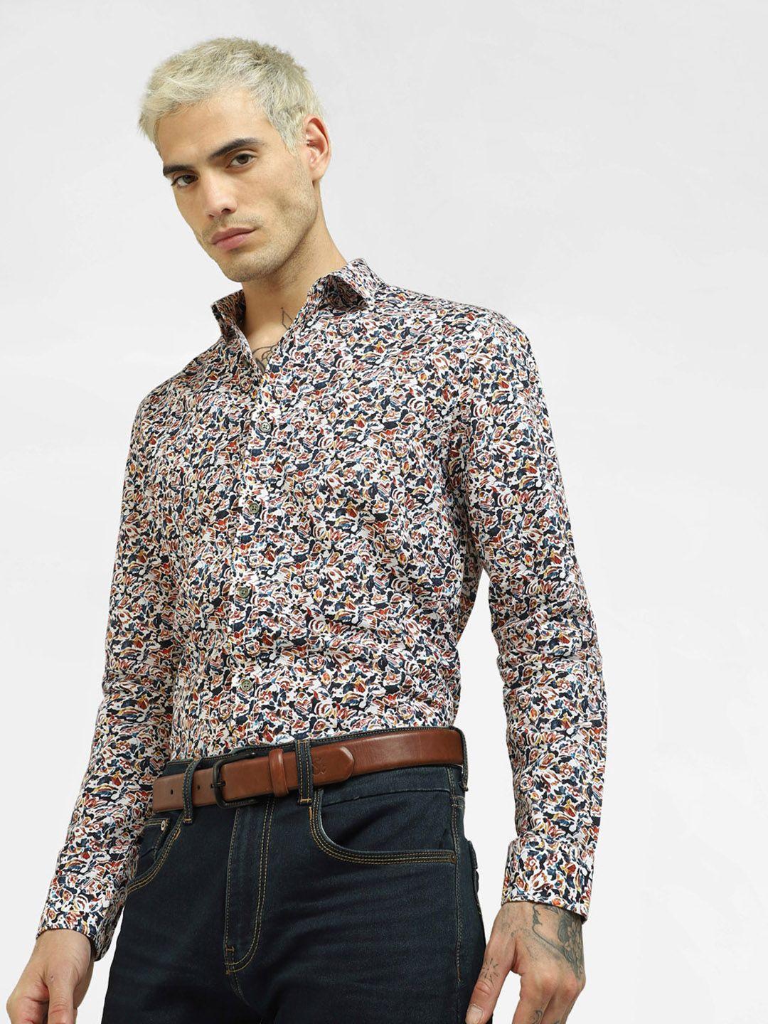 jack & jones men multicoloured printed casual shirt