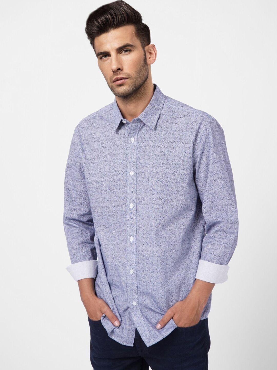 jack & jones men printed casual cotton shirt