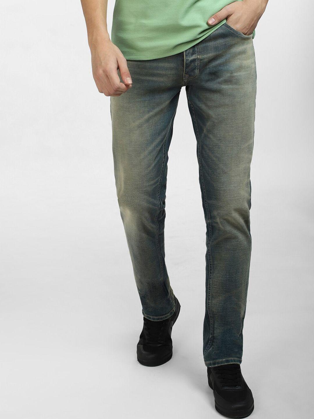 jack & jones men slim fit heavy fade jeans