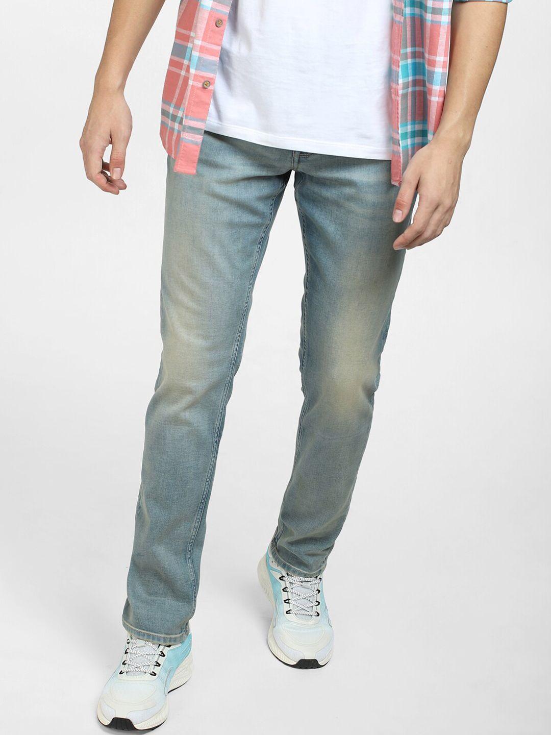 jack & jones men slim fit low-rise cotton jeans