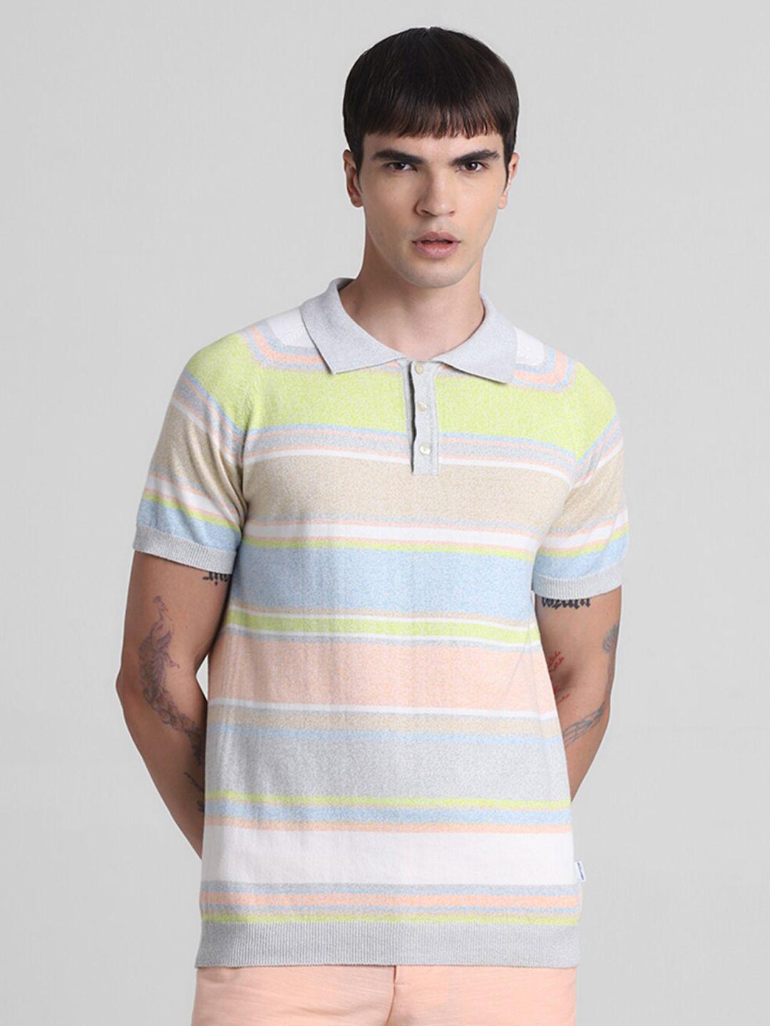 jack & jones men striped pockets t-shirt