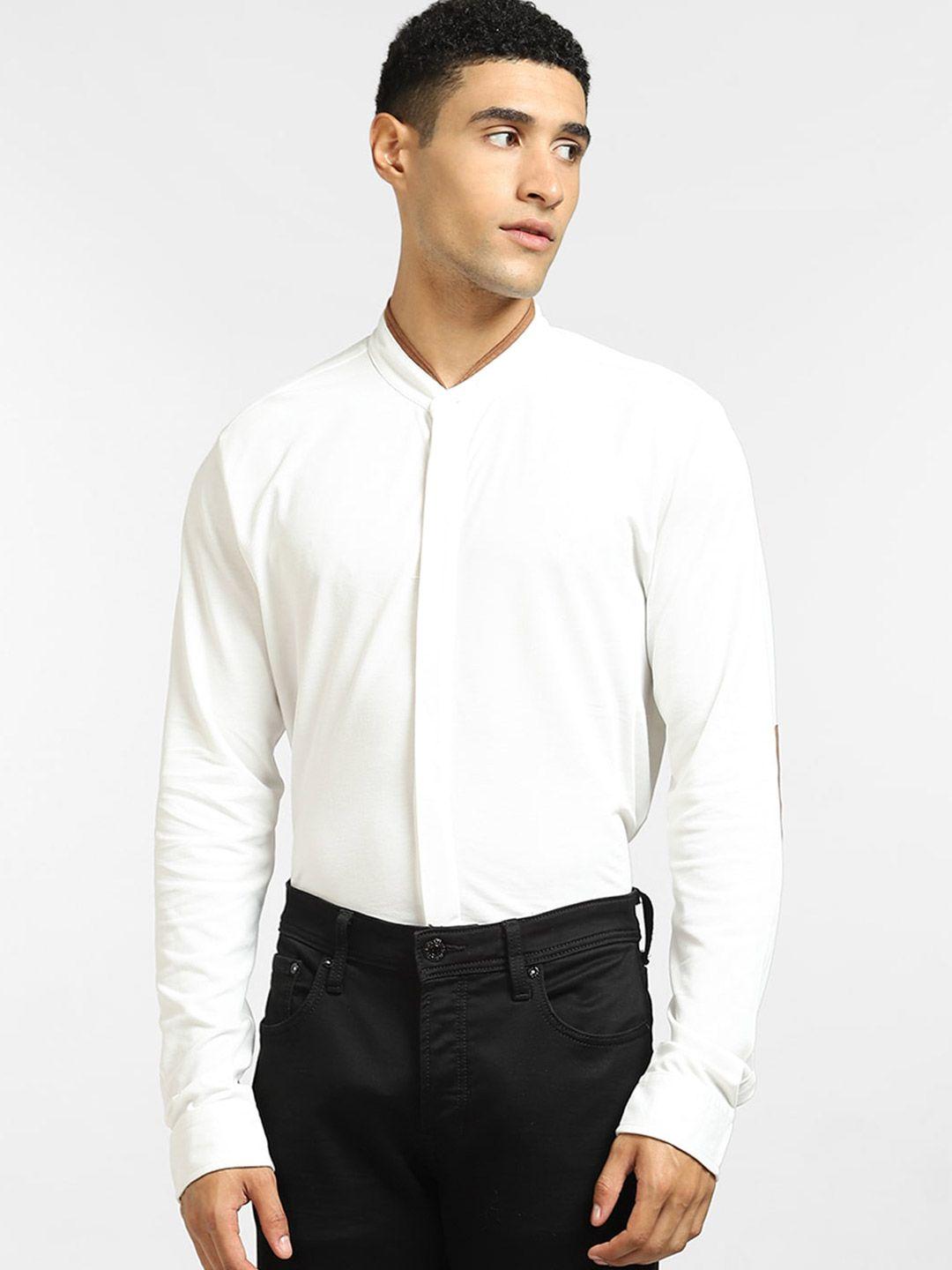 jack & jones men white casual shirt