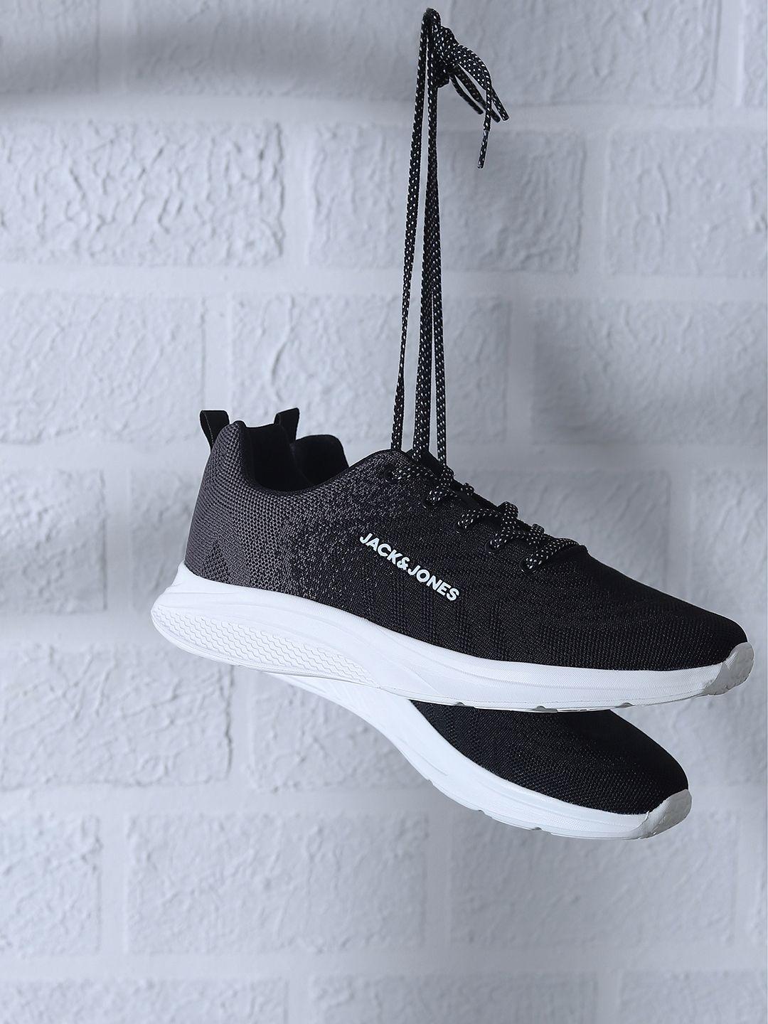 jack & jones men woven design mesh sneakers