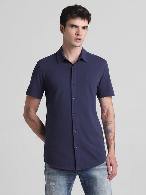 jack & jones mood indigo cotton slim fit shirt