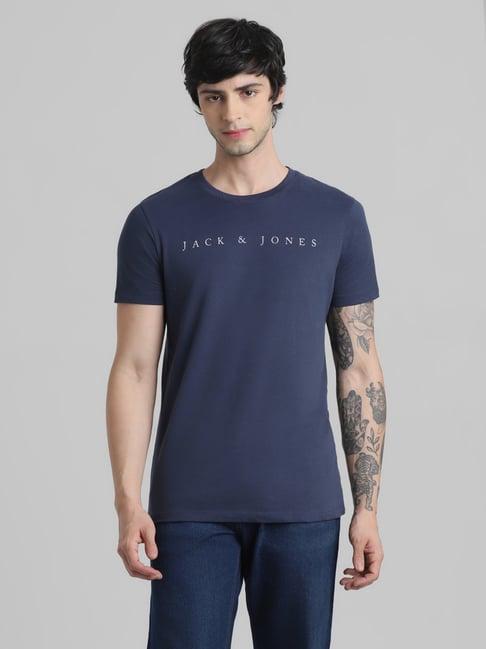 jack & jones mood indigo cotton slim fit t-shirt