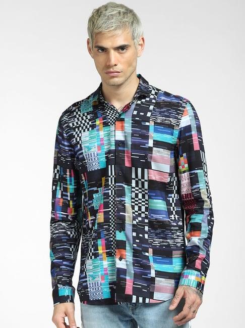 jack & jones multi slim fit printed shirt