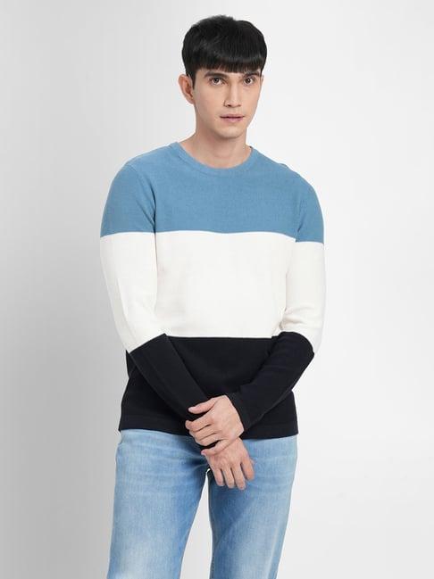 jack & jones multicolor self design sweater