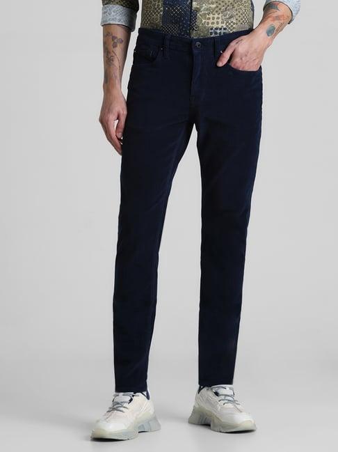 jack & jones navy blazer cotton slim fit trousers