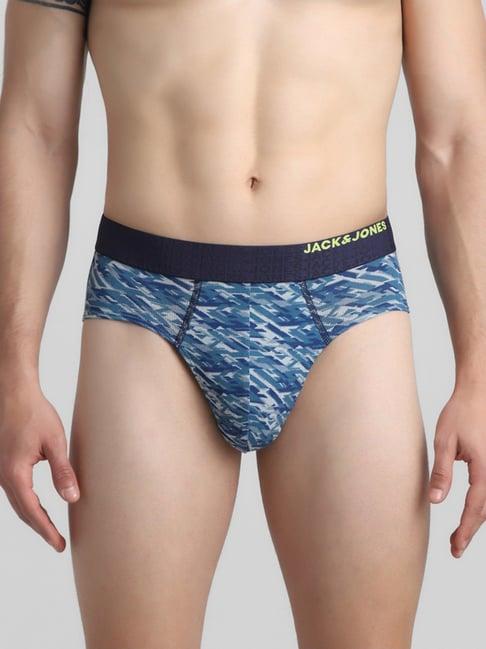 jack & jones navy blazer regular fit printed briefs