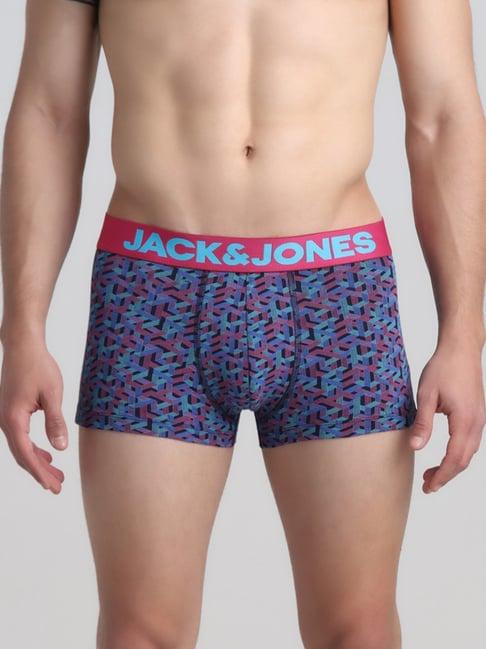 jack & jones navy blazer regular fit printed trunks