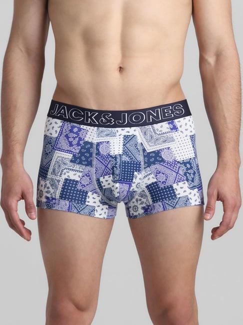 jack & jones navy blazer regular fit printed trunks