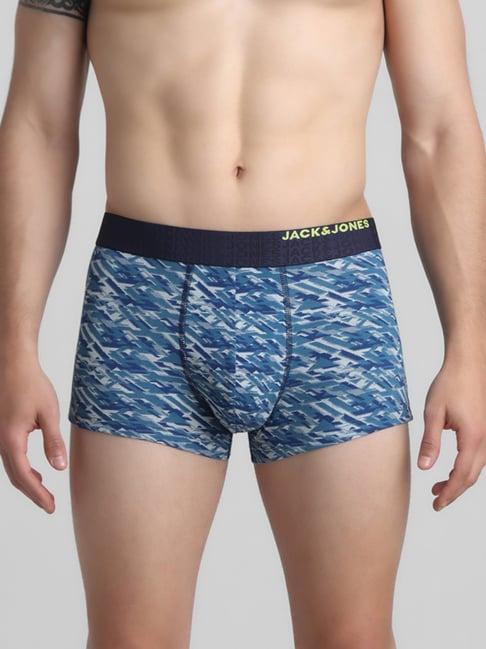 jack & jones navy blazer regular fit printed trunks