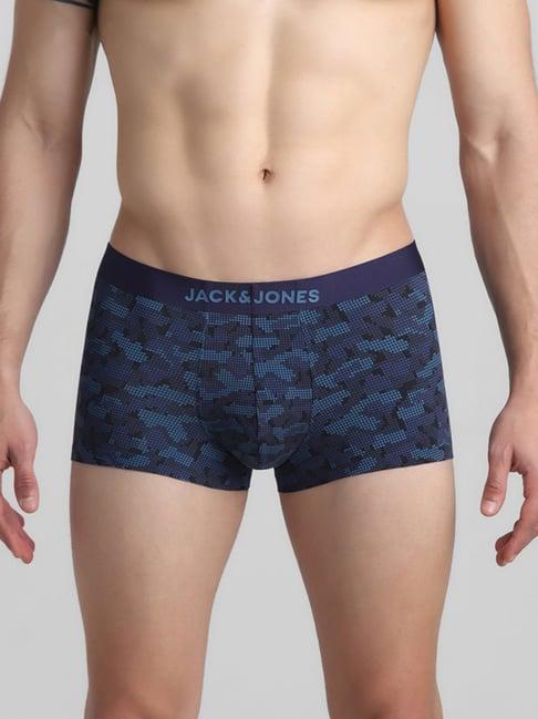 jack & jones navy blazer regular fit printed trunks