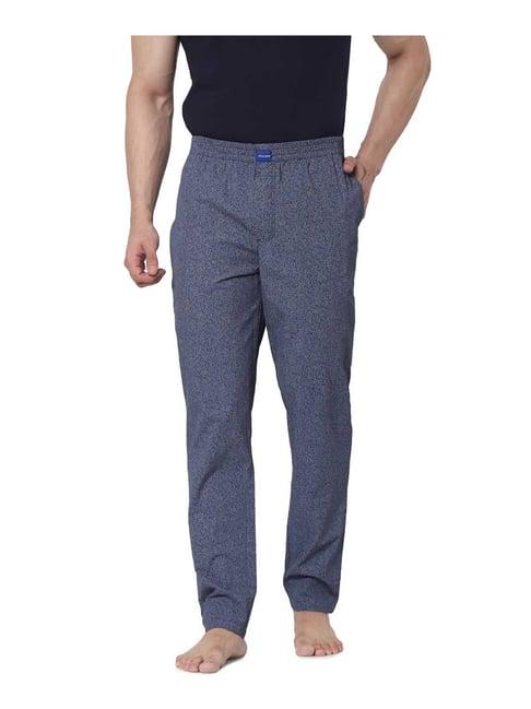 jack & jones navy comfort fit solid pyjama pants