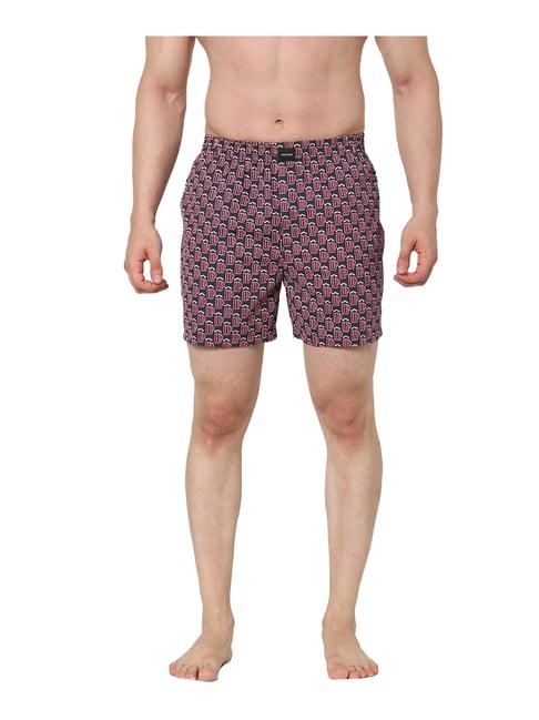 jack & jones navy printed boxers