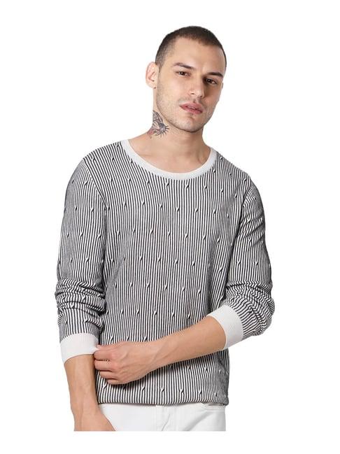 jack & jones off white printed pullover