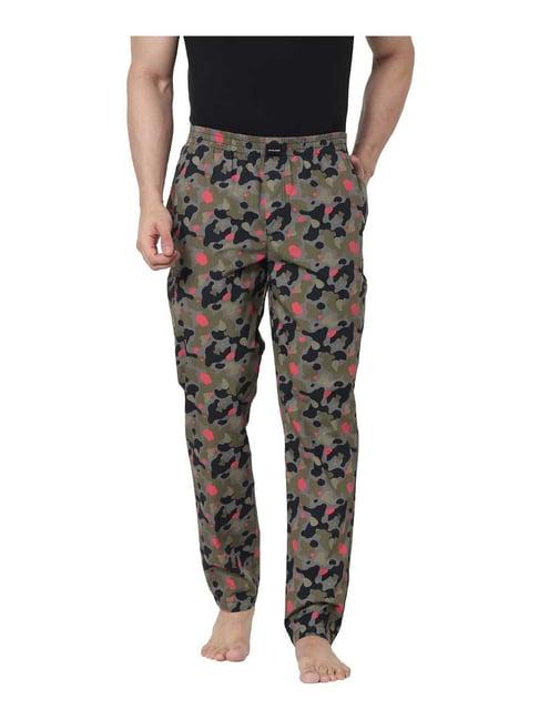 jack & jones olive comfort fit pyjama pants