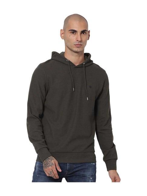 jack & jones olive regular fit hoodie