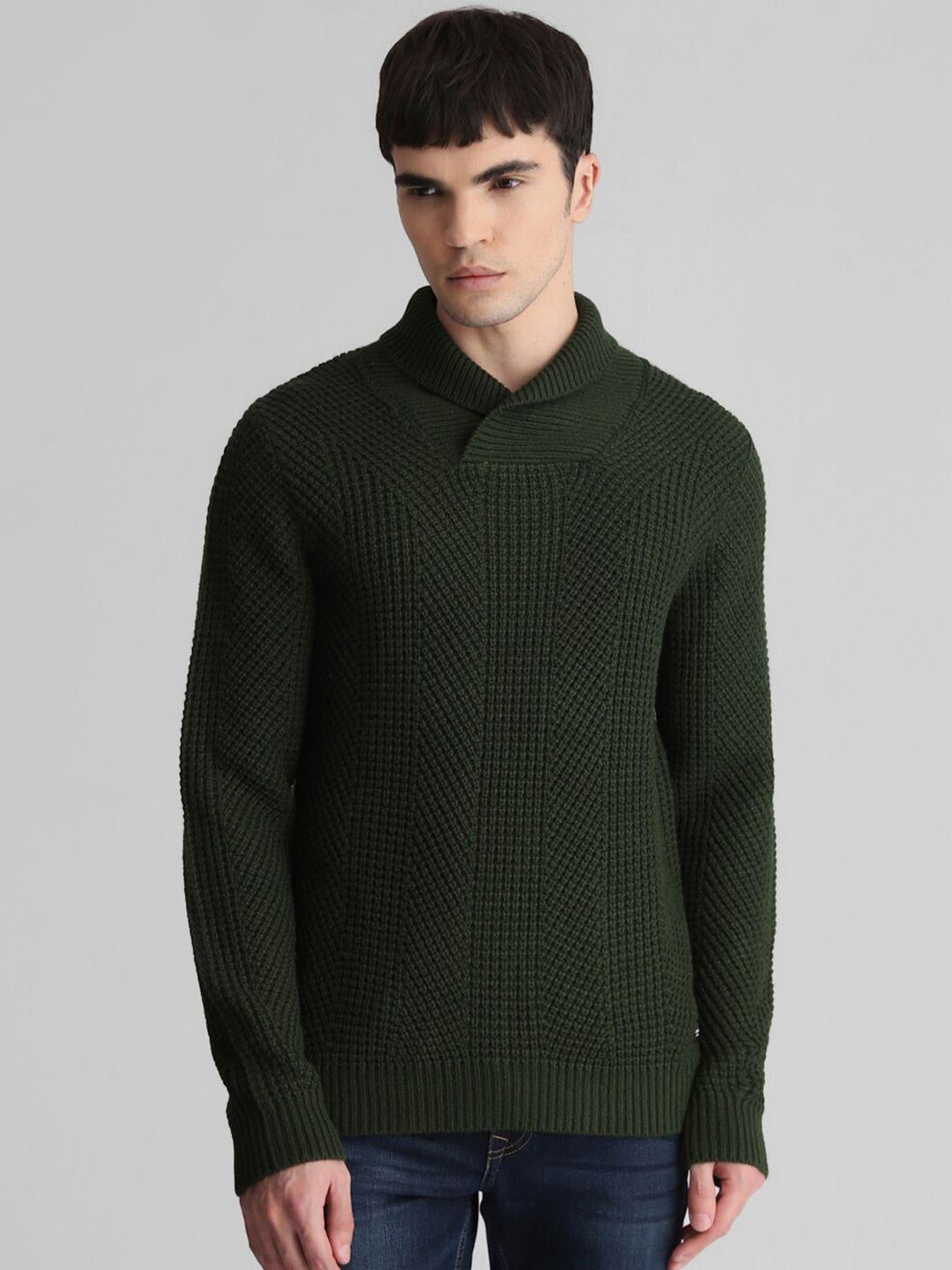 jack & jones open knit acrylic pullover sweater