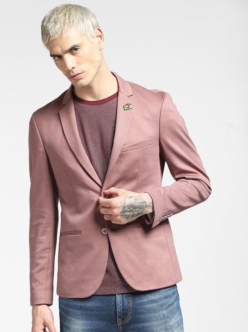 jack & jones pink regular fit blazers