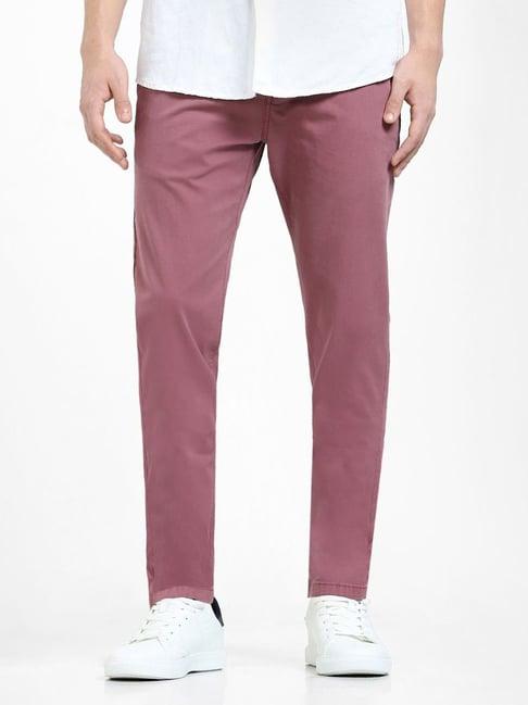 jack & jones pink regular fit trousers