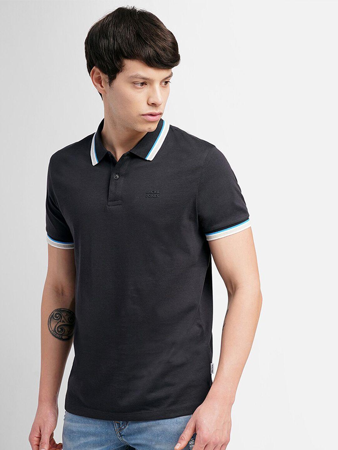 jack & jones polo collar slim fit t-shirt