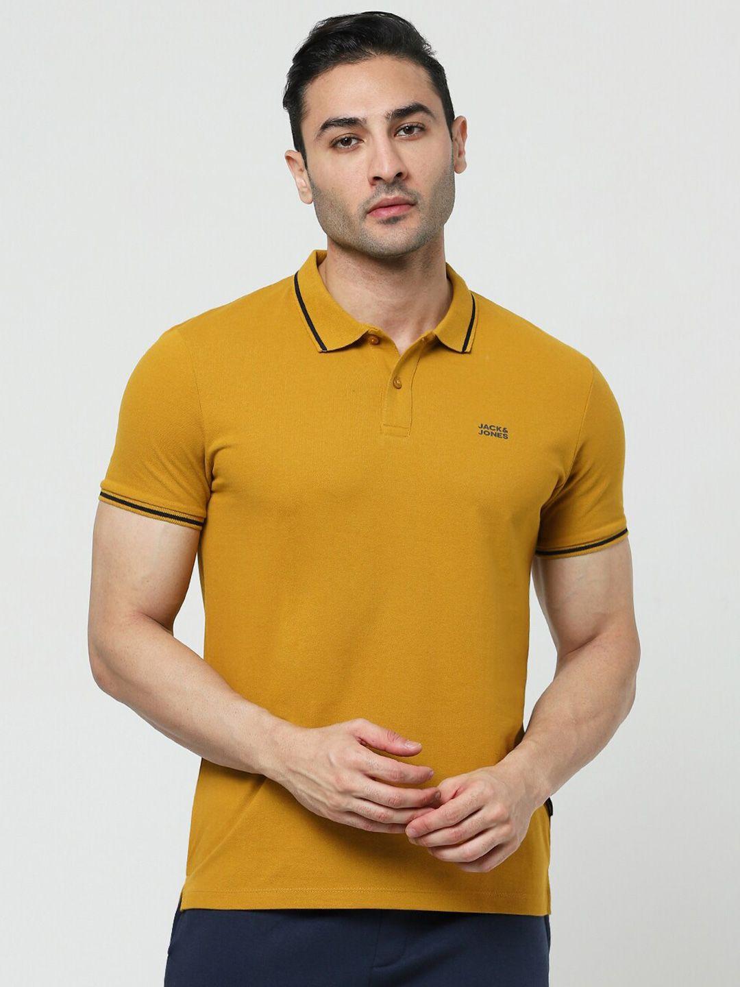 jack & jones polo collar slim fit t-shirt