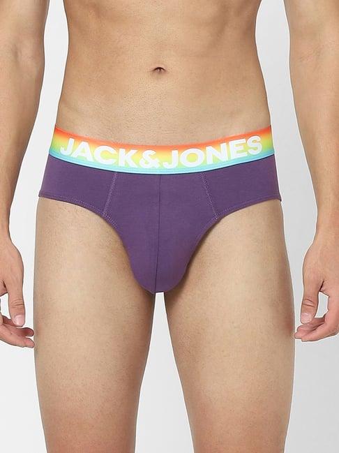 jack & jones purple regular fit briefs